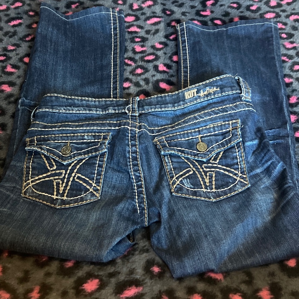Kut from the Kloth Vintage Dark Blue Boot Cut Jeans